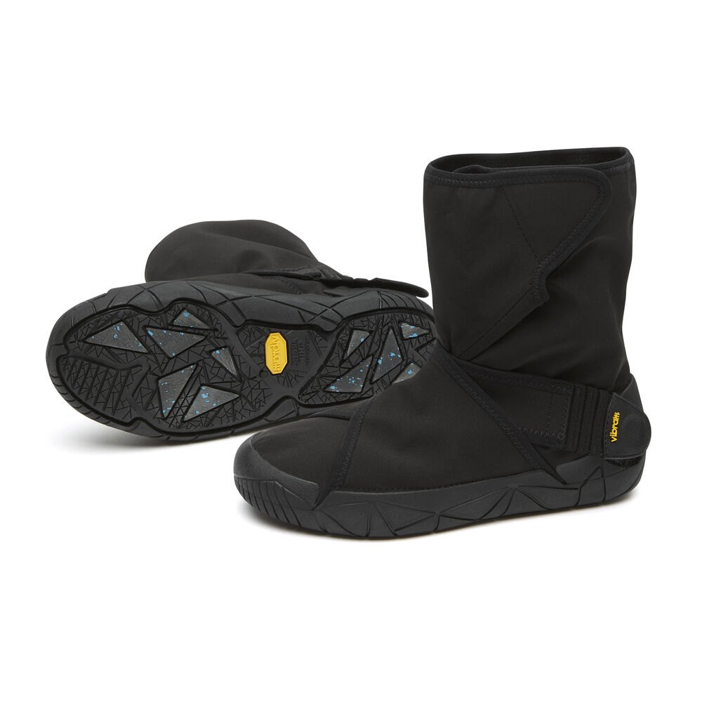 Vibram Furoshiki Mens Oslo WP Vibram Arctic Grip - Boots Black - KUC368079